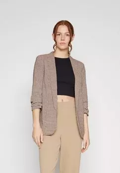 Блейзер Pieces PCBOSELLA PRINTED, цвет silver mink aop:houndstooth