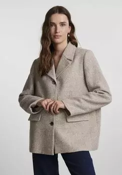 Блейзер Pieces PCJUDO, цвет light grey melange