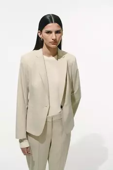 Блейзер по фигуре H&M, бежевый