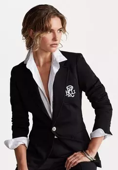Блейзер Polo Ralph Lauren DOUBLE-KNIT JACQUARD BLAZER, цвет Black