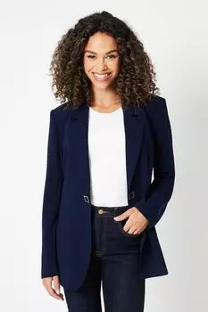 Блейзер премиум-класса с пряжкой Wallis, темно-синий