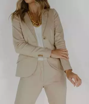 Блейзер прямого покроя на подкладке из альпаки summum, цвет alpaca