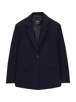 Блейзер Pull&Bear, цвет Navy/Sapphire