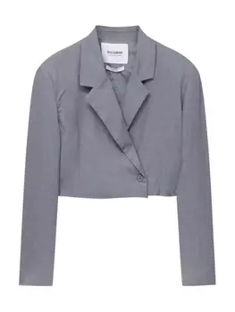 Блейзер Pull&Bear, пестрый серый
