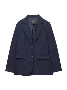 Блейзер Pull&Bear, темно-синий