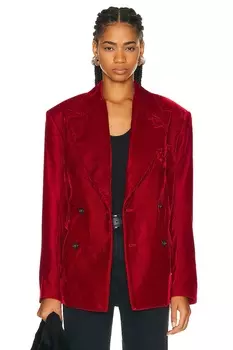 Блейзер R13 Peak Lapel Ragged, красный