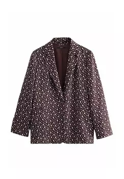 Блейзер REGULAR FIT CRINKLE POLKA DOT Next, фиолетовый