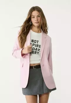 Блейзер REGULAR FIT Stradivarius, светло-розовый