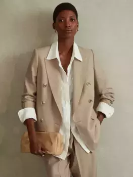 Блейзер Reiss Sadie Double Breasted, цвет neutral