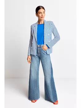 Блейзер Rich & Royal, синий/белый