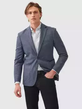 Блейзер Rodd & Gunn Thorton Wool-cotton Blend Slim Fit, цвет arctic