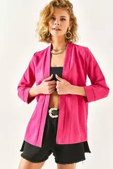 Блейзер - Розовый - Классический крой Olalook, розовый