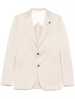 Блейзер с брошью Lardini, нейтральный