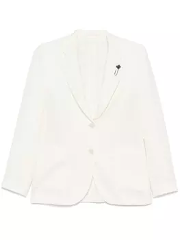 Блейзер с брошью Lardini, нейтральный