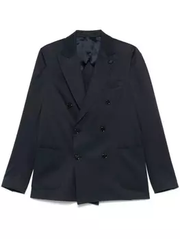 Блейзер с брошью Lardini, синий