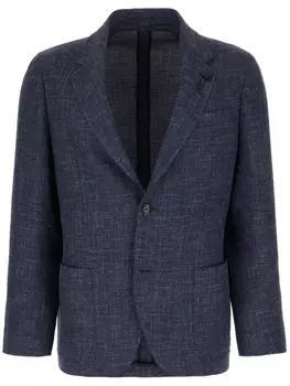 Блейзер с брошью Lardini, синий