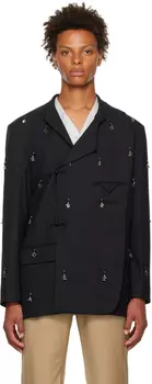 Блейзер с черной полосой Feng Chen Wang