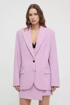 Блейзер с добавлением шерсти Karl Lagerfeld, розовый