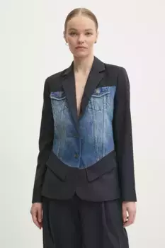 Блейзер с добавлением шерсти SEVILLA Desigual, черный
