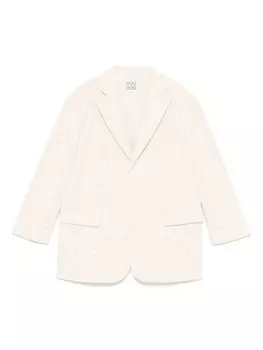 Блейзер с кристаллами Douuod Kids, нейтральный цвет