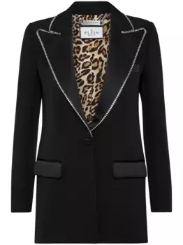 Блейзер с кристаллами Philipp Plein, черный