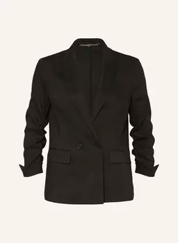 Блейзер с льном Marc Cain, черный