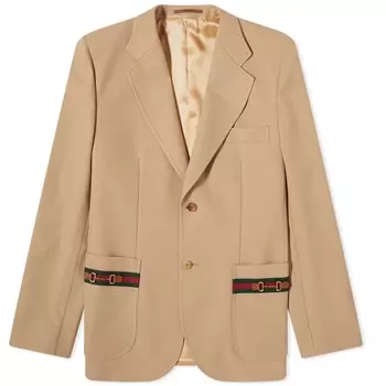 Блейзер с логотипом Gucci