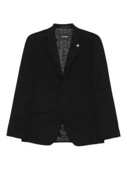 Блейзер с логотипом KARL LAGERFELD, черный