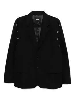 Блейзер с люверсами We11done, черный