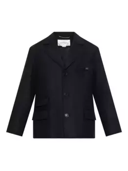 Блейзер с необработанным кроем VICTORIA BECKHAM, черный