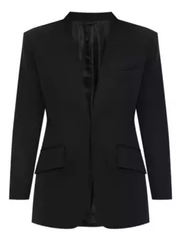 Блейзер с объемными плечами The Attico, черный