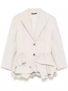 Блейзер с оборками Viktor & Rolf, нейтральный