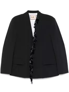 Блейзер с пайетками Plan C, черный