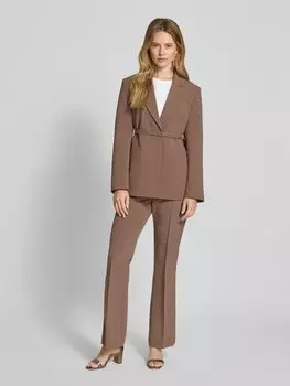 Блейзер с поясом модель «Nadeline» Someday, серо-коричневый