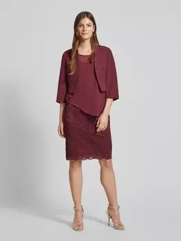 Блейзер с рукавами 3/4 Vera Mont, темно-красный