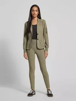 Блейзер с воротником-лацканами Marc Cain, оливковый