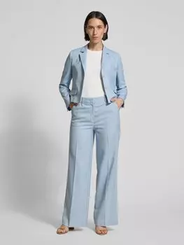 Блейзер с воротником-лацканами More & More, светло-голубой