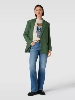 Блейзер с воротником-лацканами Polo Ralph Lauren, темно-зеленый