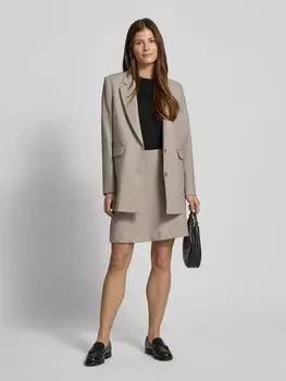 Блейзер с воротником-лацканом модель «RITA» Selected Femme, бежевый