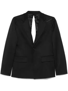 Блейзер с вырезами MM6 Maison Margiela, черный