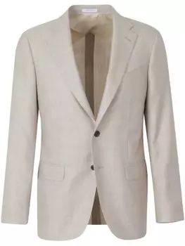 Блейзер с заостренными лацканами Boglioli, нейтральный