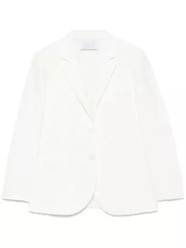 Блейзер с жатым эффектом Harris Wharf London, белый