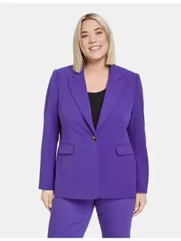 Блейзер SAMOON, цвет purple plum