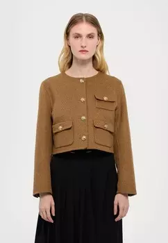 Блейзер sandro, коричневый