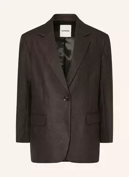 Блейзер SANDRO, темно-коричневый/серый
