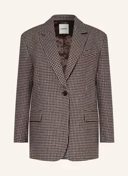 Блейзер SANDRO, темно-синий/коричневый/кремовый