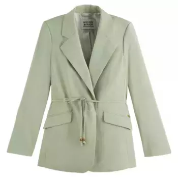 Блейзер Scotch & Soda Drapey, зеленый