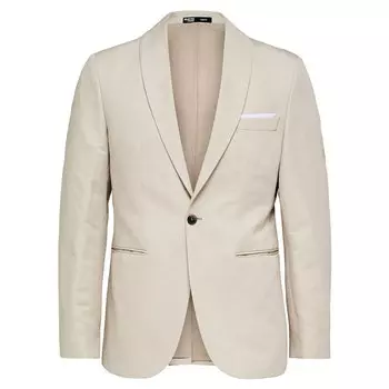 Блейзер Selected Hale Slim Fit, бежевый