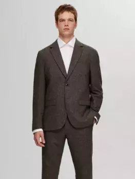 Блейзер SELECTED HOMME Regular, цвет brownie