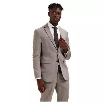 Блейзер Selected Liam Slim Fit, бежевый